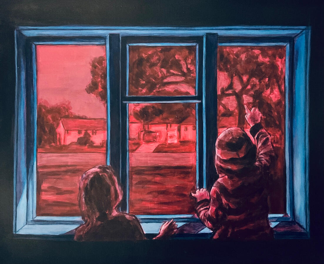 Acrylic on card, 2024 Acrylic on card, 2024