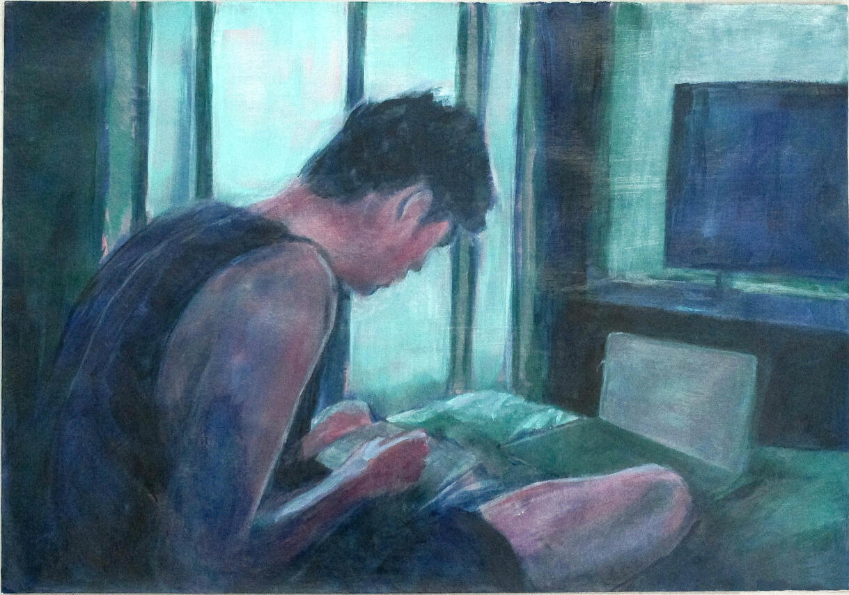 Acrylic on paper, 2026 Acrylic on paper, 2026