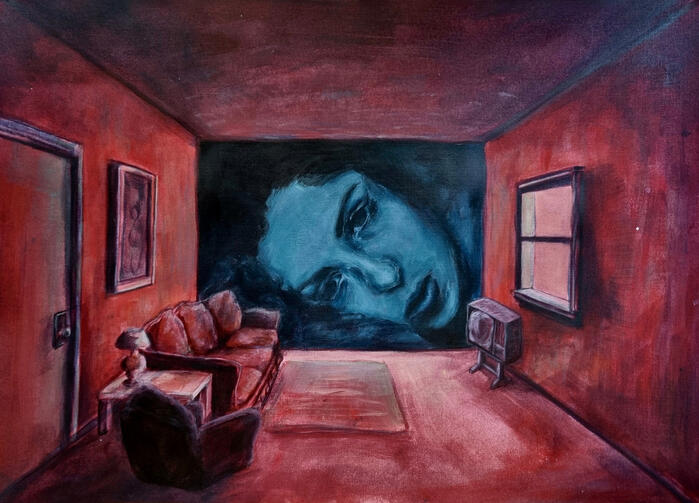 Acrylic on paper.